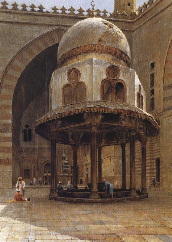 Henry Ferguson Mosque of Sultan Hassan, Cairo. oil painting picture